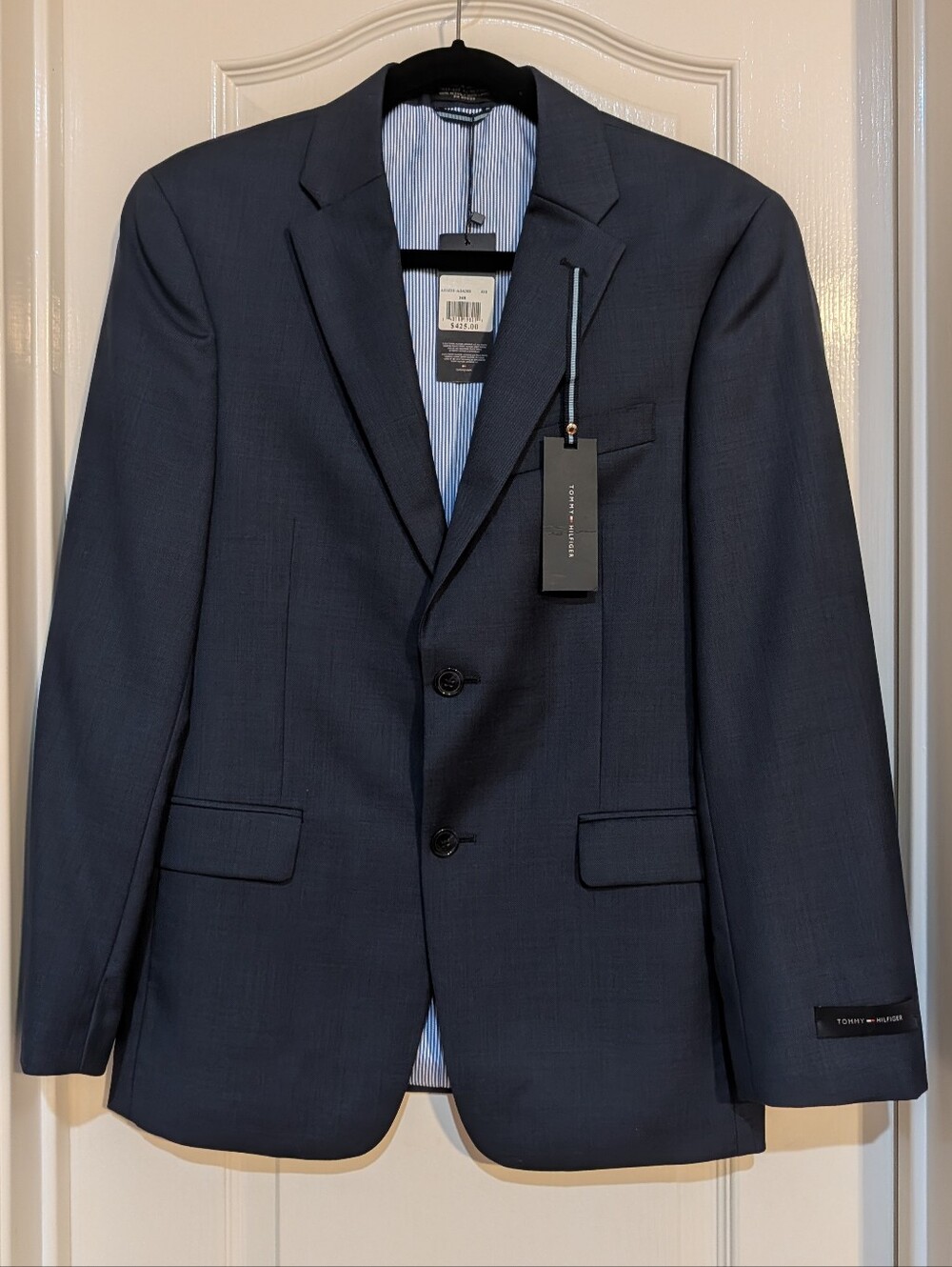 Tommy Hilfiger Men's Navy Two-Button Suit Blazer